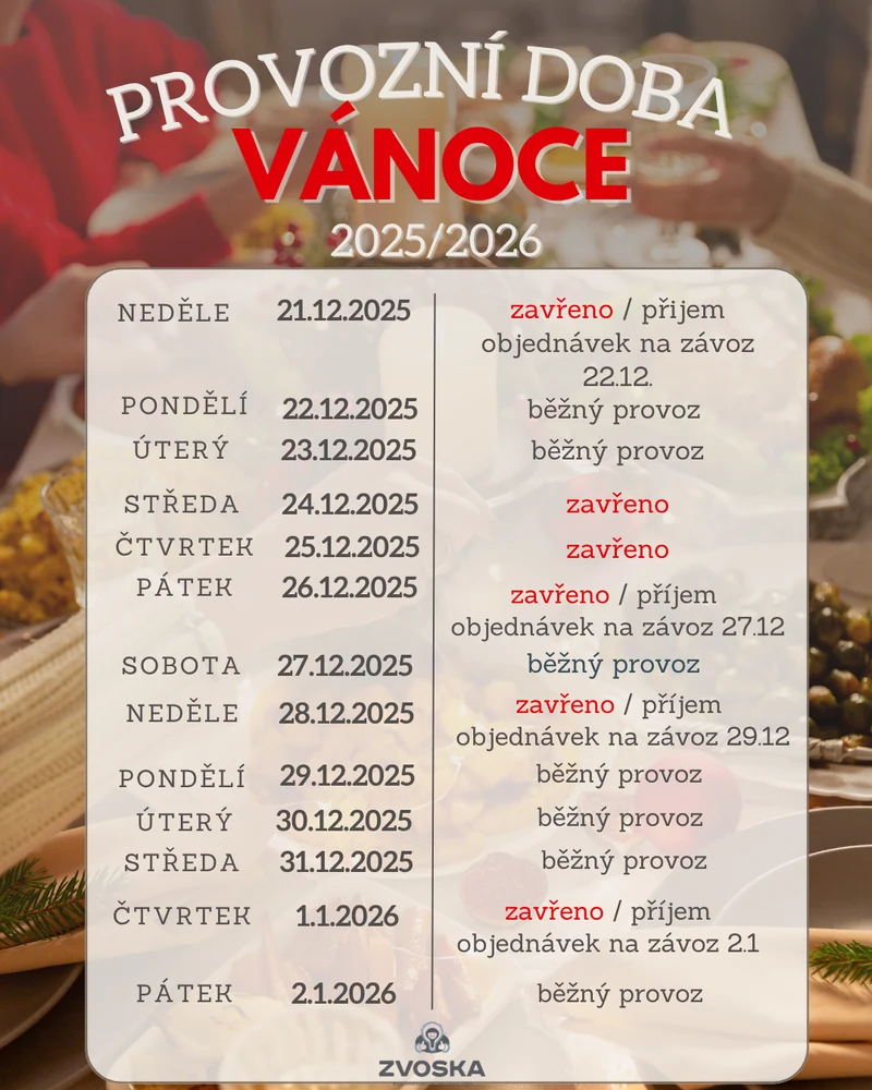 Vánoční provozní doba